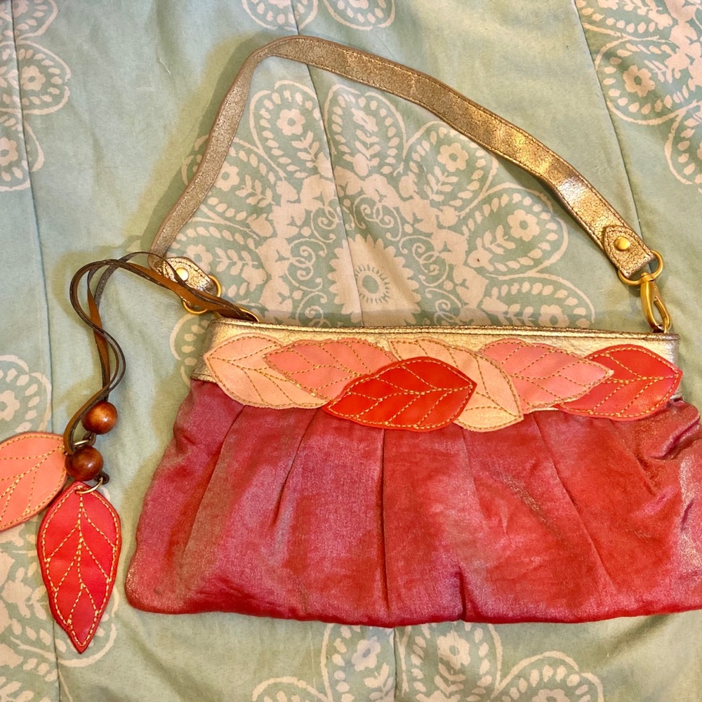 Loop Pink & Red Leaves Bag